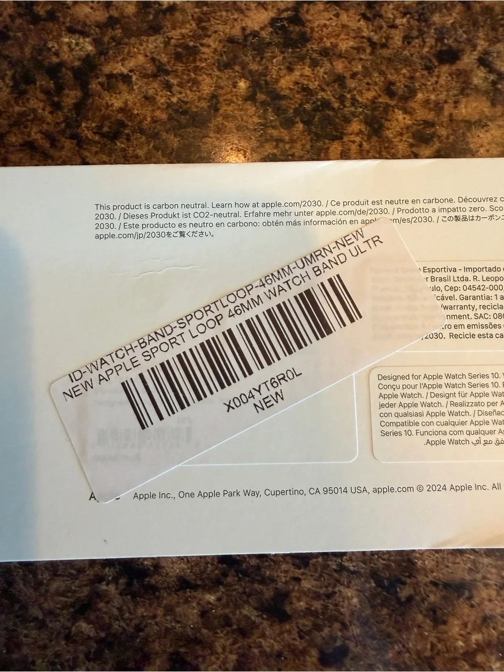 Apple Watch Series 11 46mm GPS only Black
